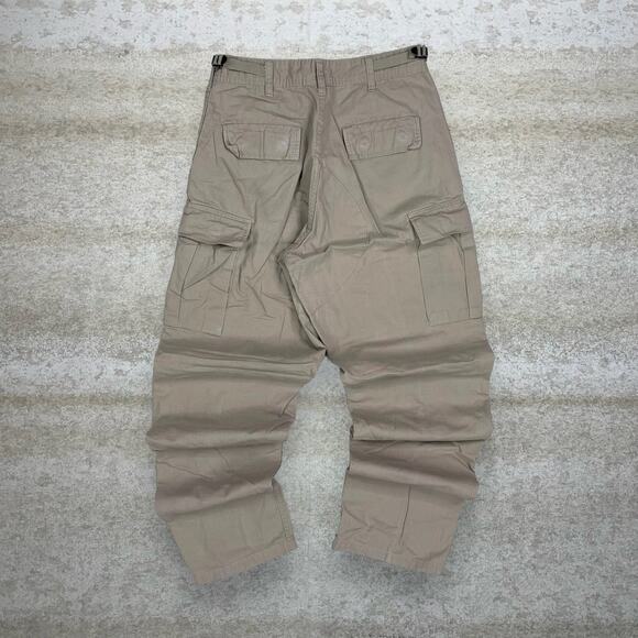 Vintage Tactical Pants Light Tan Baggy Fit Cargos Military Small Regular 90s - Picture 1 of 5
